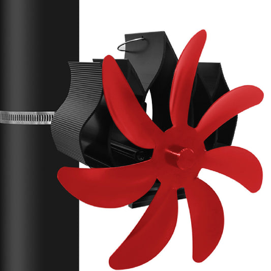 Thermal Power Magnet-free 7-blade Wall Hanging Fireplace Fan