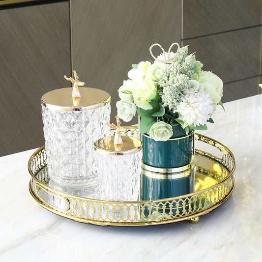 Coffee Table Glass Storage Jar Tooth Swab Cotton Swab Storage Box