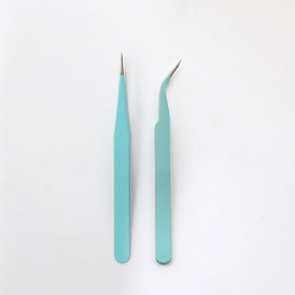 Stainless Steel Tweezers Macaron Colored Handbook And Paper Tape