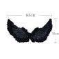 Wings Props Flower Girl Dress Up Halloween Christmas Show Feather Wings