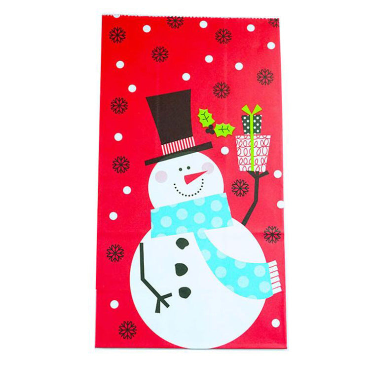 Flat Gift Wrapping DIY Baked Snack Food Packaging Paper Bag