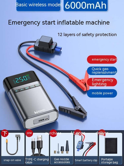 Automobile Emergency Start Power Source All-in-one Machine With Electric Treasure