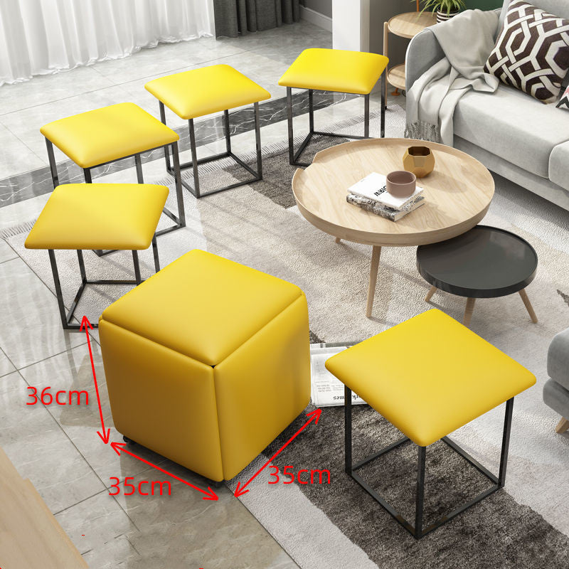 Rubik's Cube Stool Small Family Sofa For Shoes Small Bench
