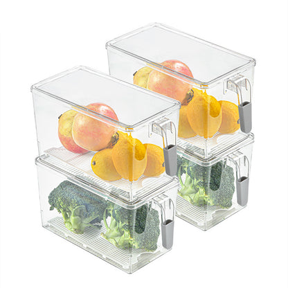 Household Food Storage Box With Drain