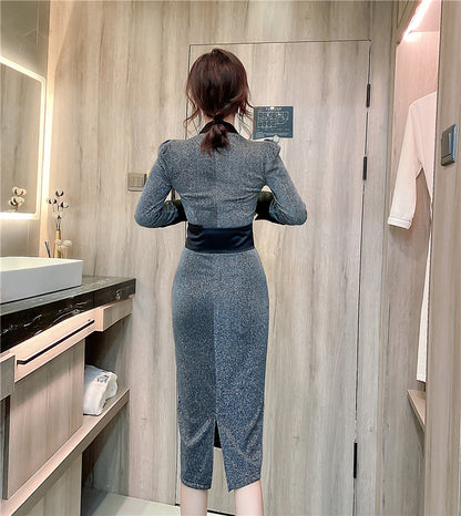 Slim-fit Wrap Hip-waist One-step Skirt