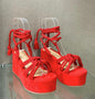 Summer Women Wedges Shoes High Heel Strappy Sandals - FLIPSTYLEZLLC
