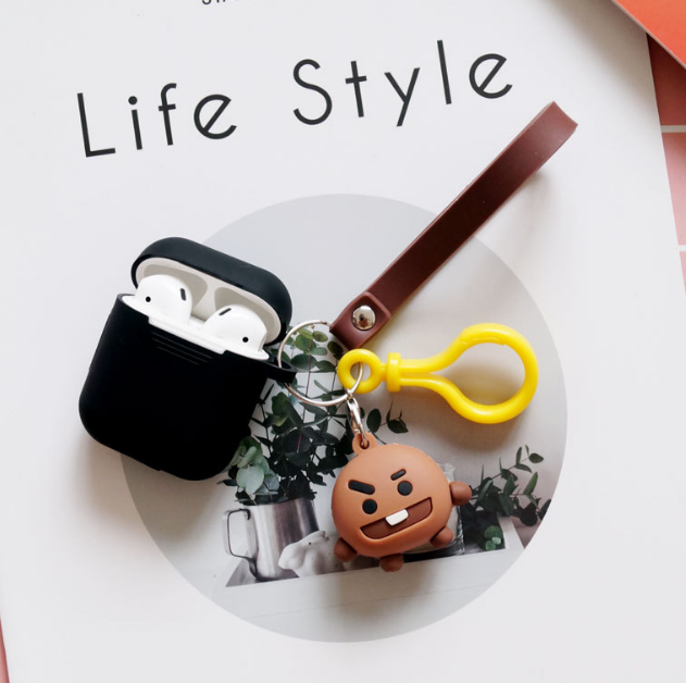 Compatible with Apple, Bulletproof Boys Keychain AirPods Cover