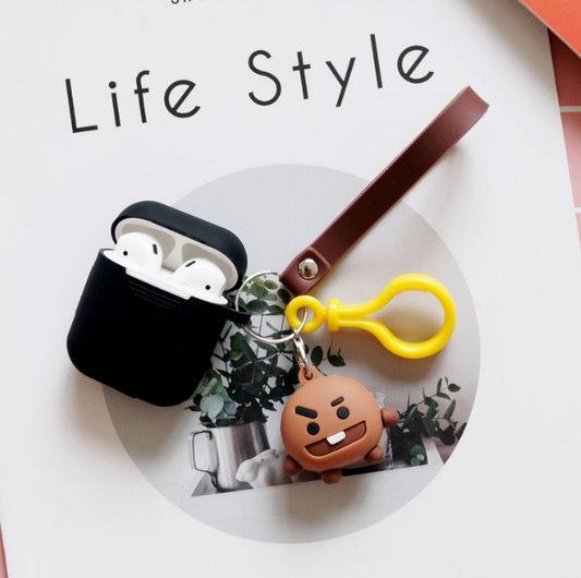 Compatible with Apple, Bulletproof Boys Keychain AirPods Cover