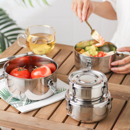 Stainless Steel Food Grade Thickened Seal With Lid Large Capacity Lunch Box