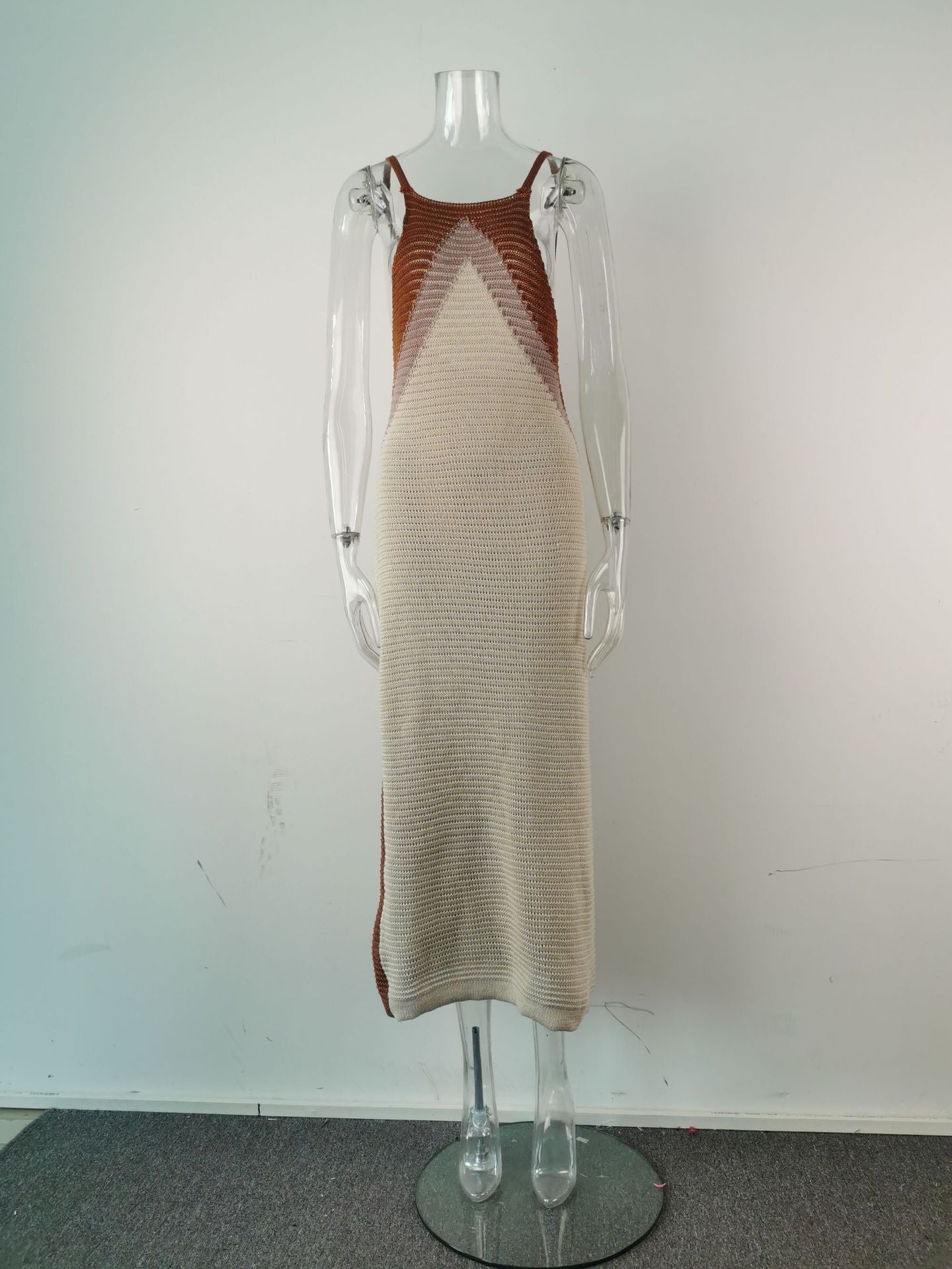 Long Knit Skirt Panel Bikini Plus Size Beach