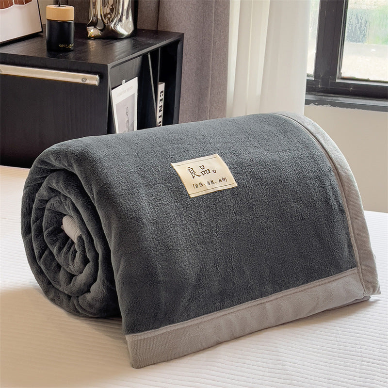 Thick Warm Single Coral Fleece Blanket Office Nap