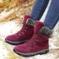 Women Ankle Boots Winter Shoes Woman Snow Boots Mother Warm Shoes Lace Up - FLIPSTYLEZLLC