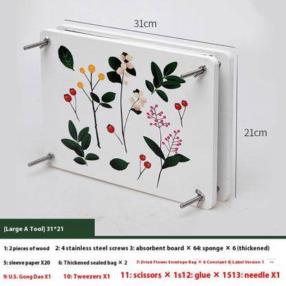 Dried Flower Knurling Tool Plant Specimen Making Tools