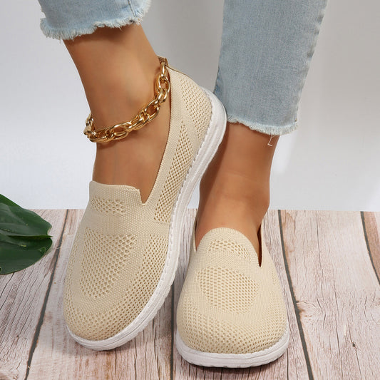Women's Mesh Shoes Breathable Slip On Lazy Shoes Loafers Women