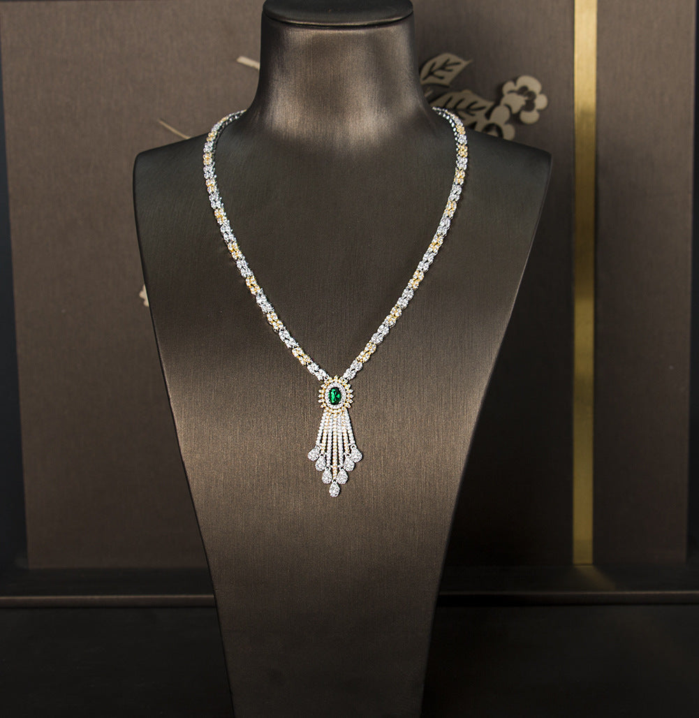 Four-piece zircon jewelry set - FLIPSTYLEZLLC