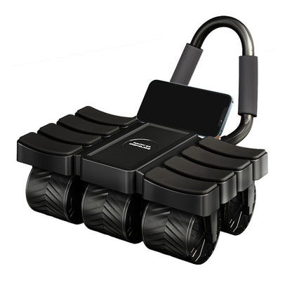 Six-wheel Eight-elbow Automatic Rebound Abdominal Wheel AI Mobile Phone Smart Internet Fitness Artifact