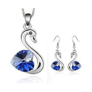 Crystal Love Swan Jewelry Set - FLIPSTYLEZLLC