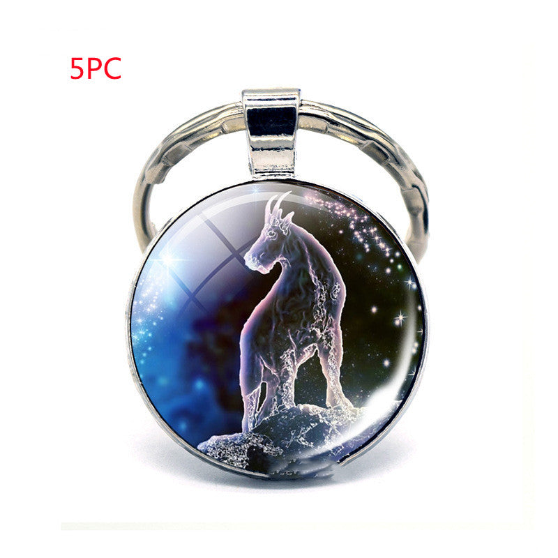 Twelve Constellation Keychain Birthday Gift