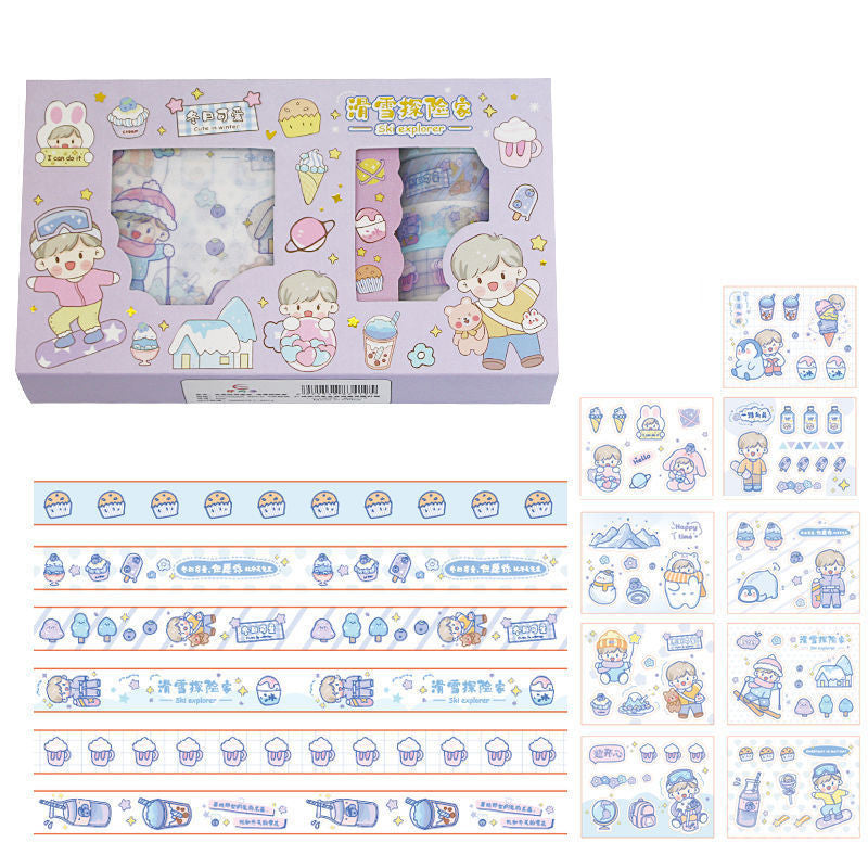 Hand Account Sticker Tape Gift Box Set