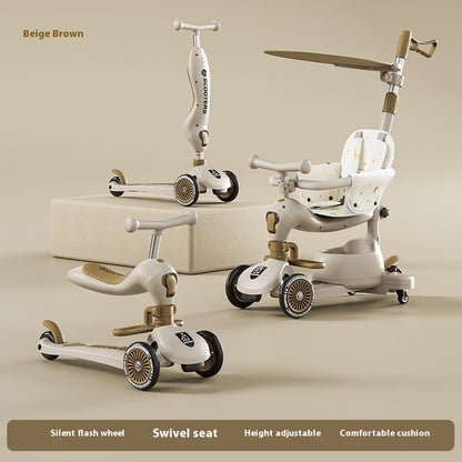 Children's Scooter Multifunctional Music Flash Scooter