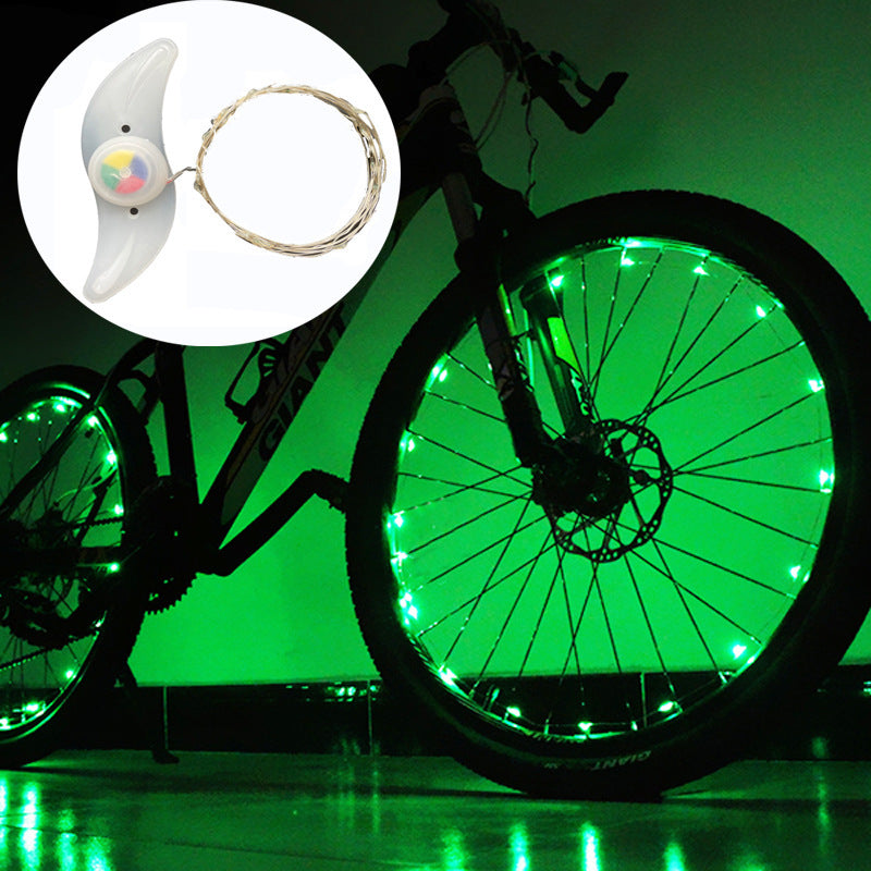 Super Cool Bicycle Led Hub Light Set Mountain Bike Rack Decorative Light Bicycle Spoke Lights Night Riding Bicycle Wheel Light