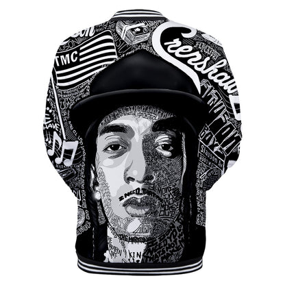 Trendy nipsey hussle casual 3D baseball uniform