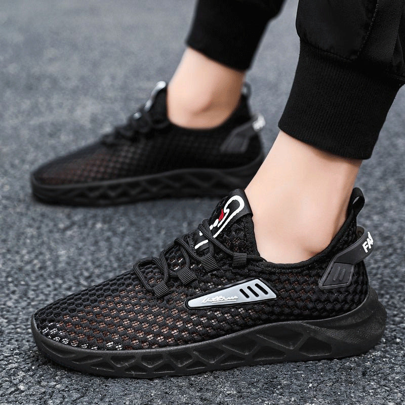 Summer Mesh Breathable Hollow Casual Sports Shoes Men