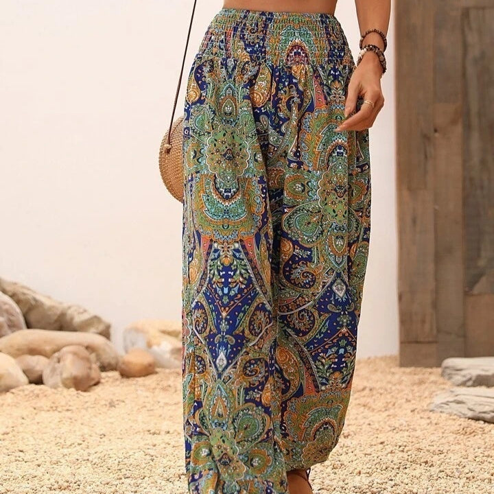 Comfort Casual Printed Ankle Banded Pants Loose Sports Versatile Sweatpants