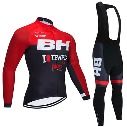 New Men's  Mountain Road Bike Long Sleeve Cycling Suit Set