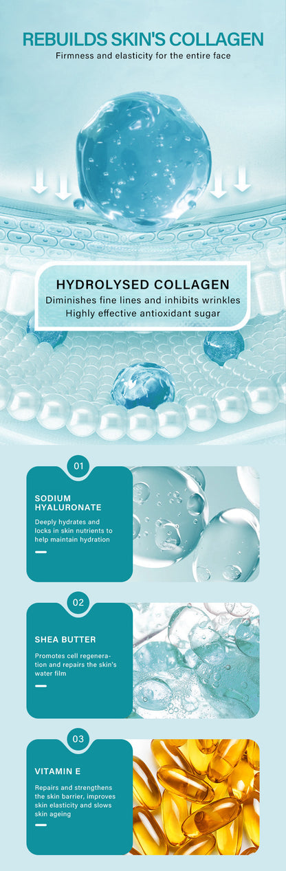 Anti-Wrinkle Face Cream Containing Hyaluronic Acid Hydrating High Moisturizing Fade French