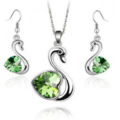 Crystal Love Swan Jewelry Set - FLIPSTYLEZLLC