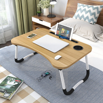 Notebook folding computer table