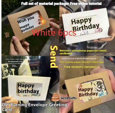 Handmade DIY Greeting Birthday Envelope Cartridge Material Package