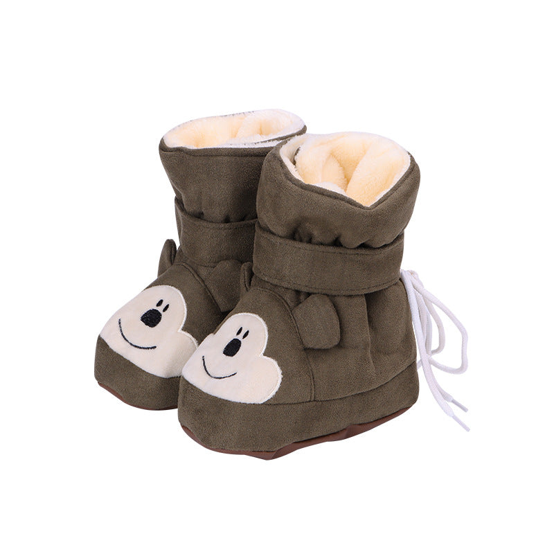 Middle Insulated Shoes With Plush To Prevent Hair Falling