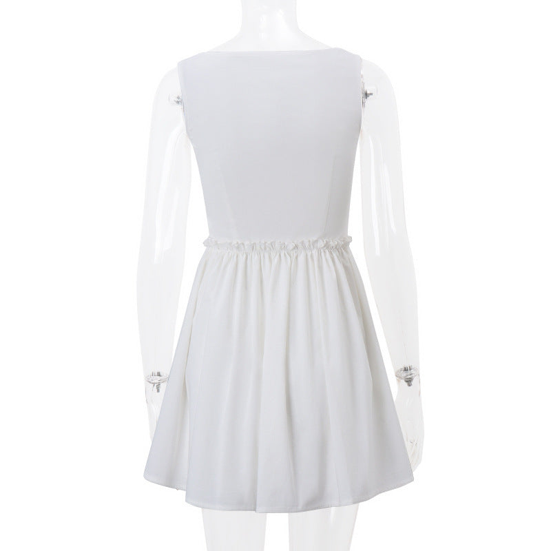 European And American Ins Hot Girl Slim Fit Slimming Simple Temperament Dress