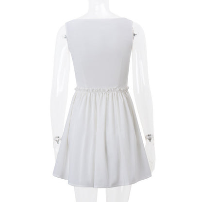 European And American Ins Hot Girl Slim Fit Slimming Simple Temperament Dress
