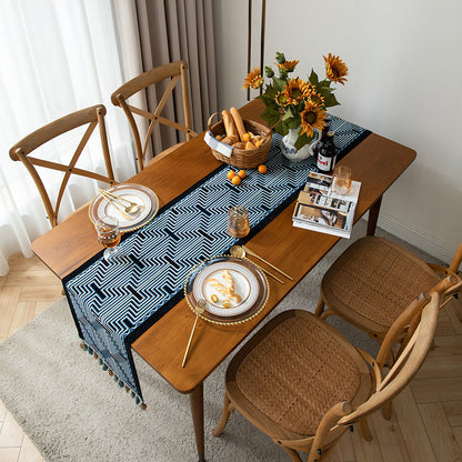 Solid Jacquard Tea Table Tablecloth