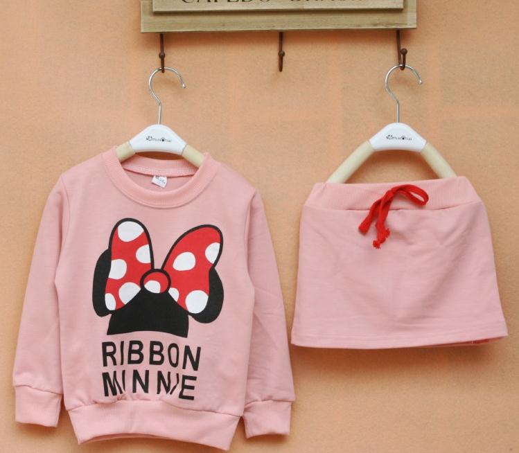 Zhongda children's cartoon skirt suit