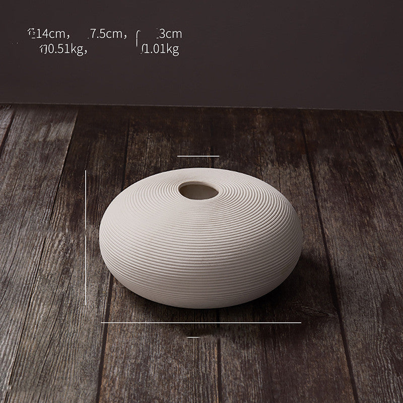 European-style Ceramic Dried Flower Vase Restaurant Table Decoration