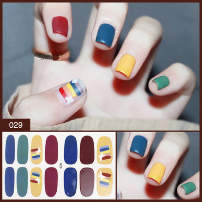 Manufacturer''s Direct Selling Nail Enhancement Sticker Full Paste Ins Japanese