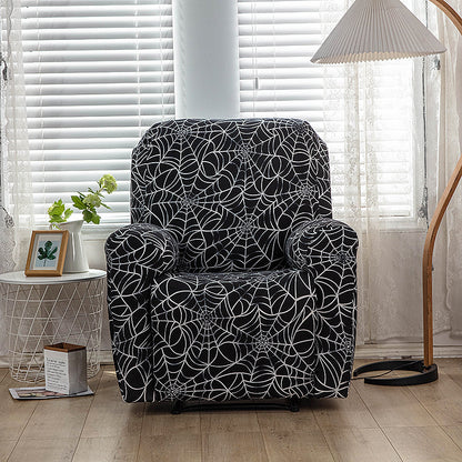 Stretch Printed Fabric All Inclusive Recliner Cover Single Seat