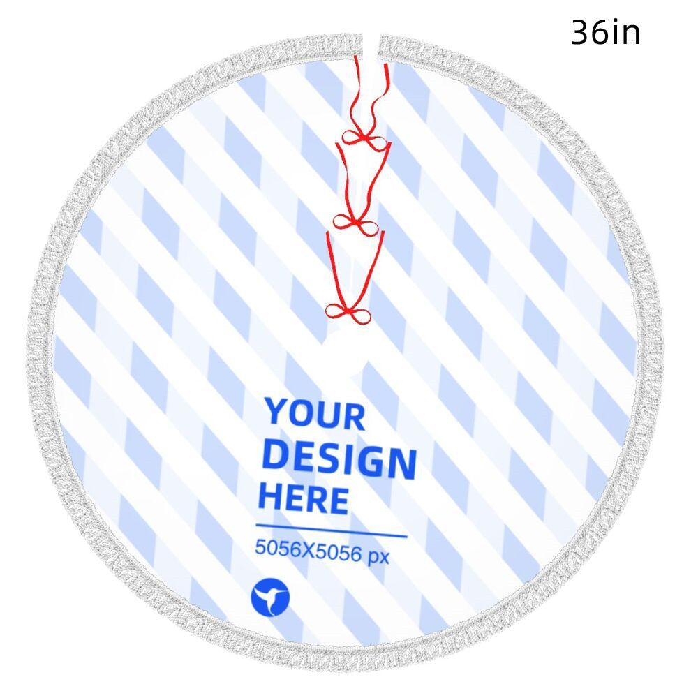 Create Your Own Fringed Edge Christmas Tree Padded Apron