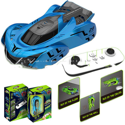 Infrared Stunt Programming Wall Climbing Car With Light To Send USB Charging