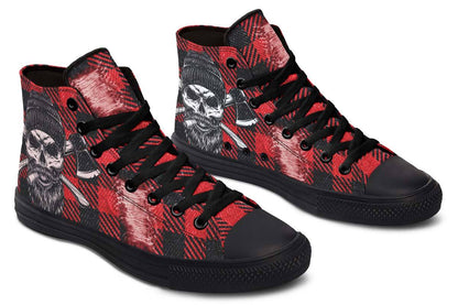 Printed Couple High-top Canvas Shoes