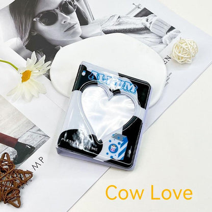 Cutout Love Mini Plug-in Album Business Card Album