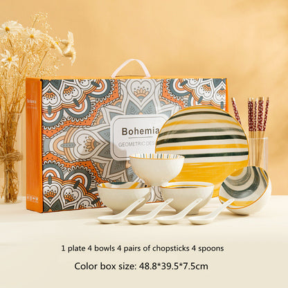 Galaxy Planet Tableware Set Gift Color Box