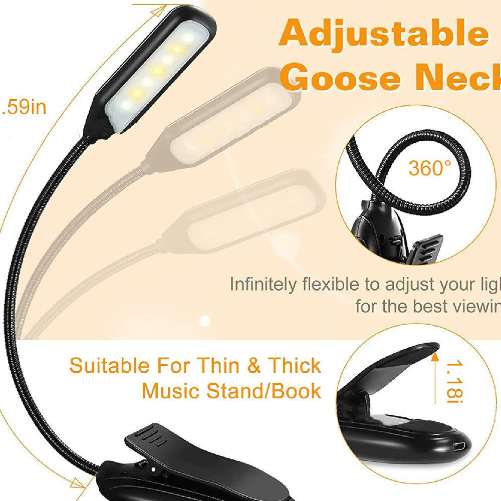 Rechargeable Plastic Reading Lamp