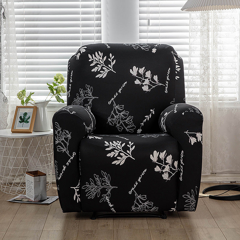 Stretch Printed Fabric All Inclusive Recliner Cover Single Seat