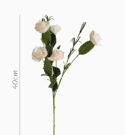 Small White Camellia Handmade Freehand Artificial Plant