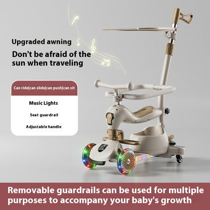 Children's Scooter Multifunctional Music Flash Scooter